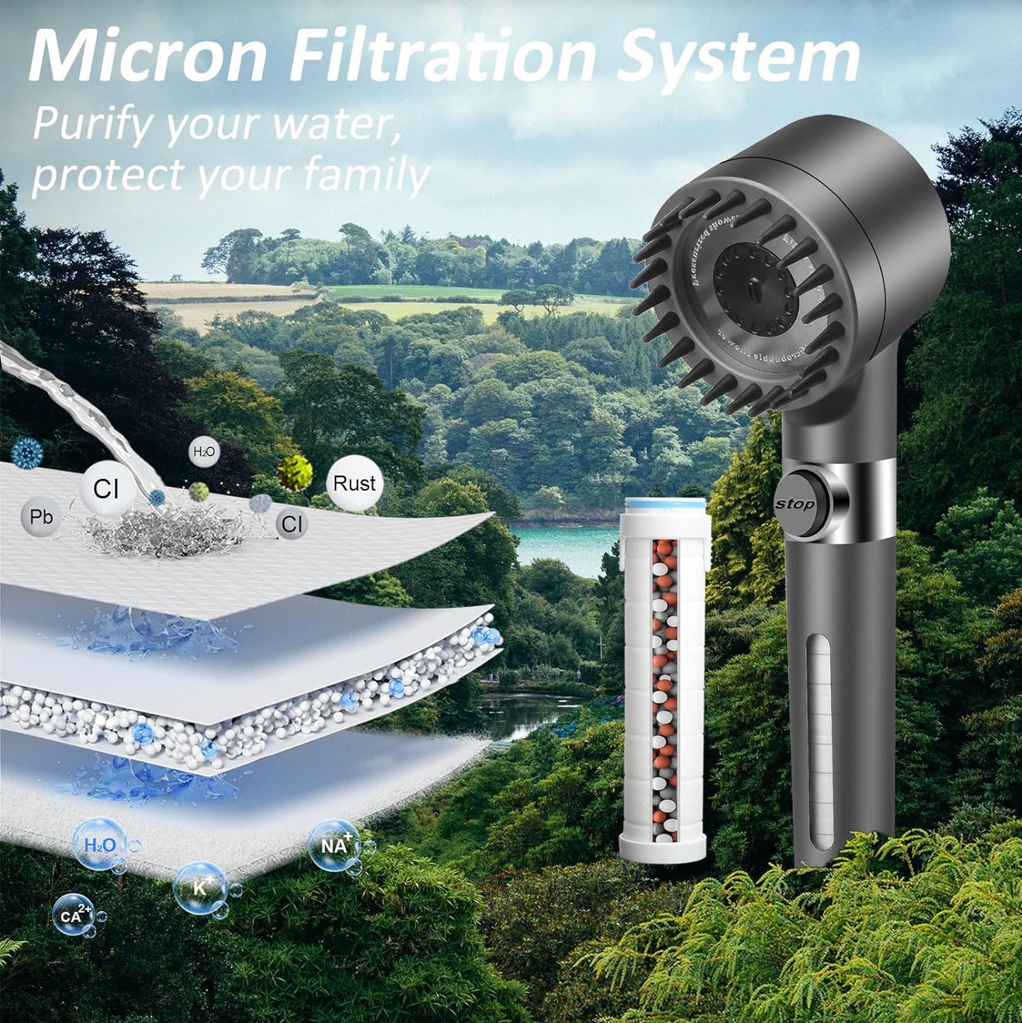 High Pressure Handheld Shower Head