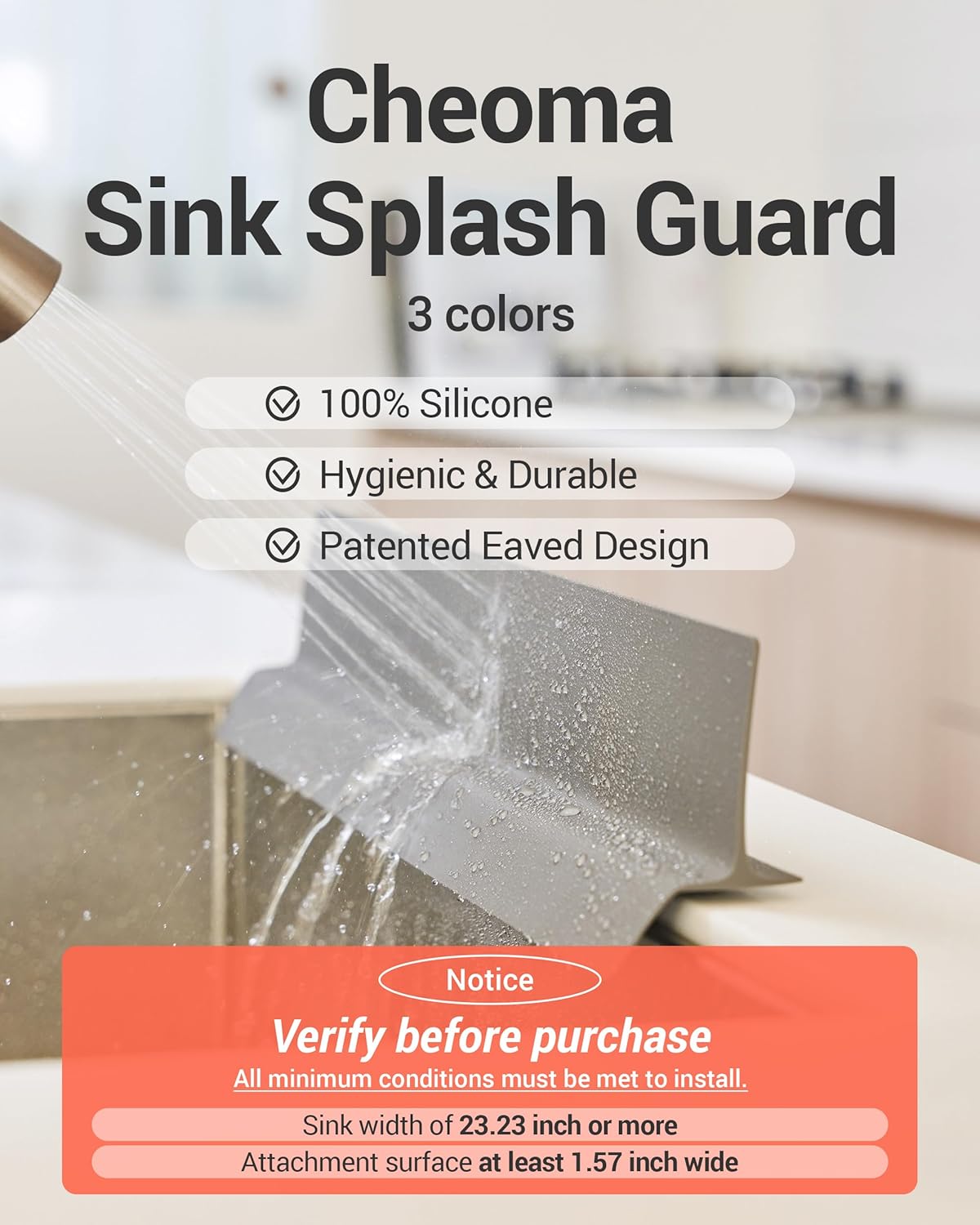 Silicone Sink Splash Guard