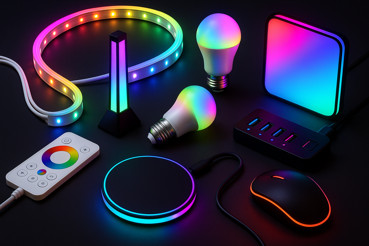 Electrical Accessories like gadget rgd light produrt 