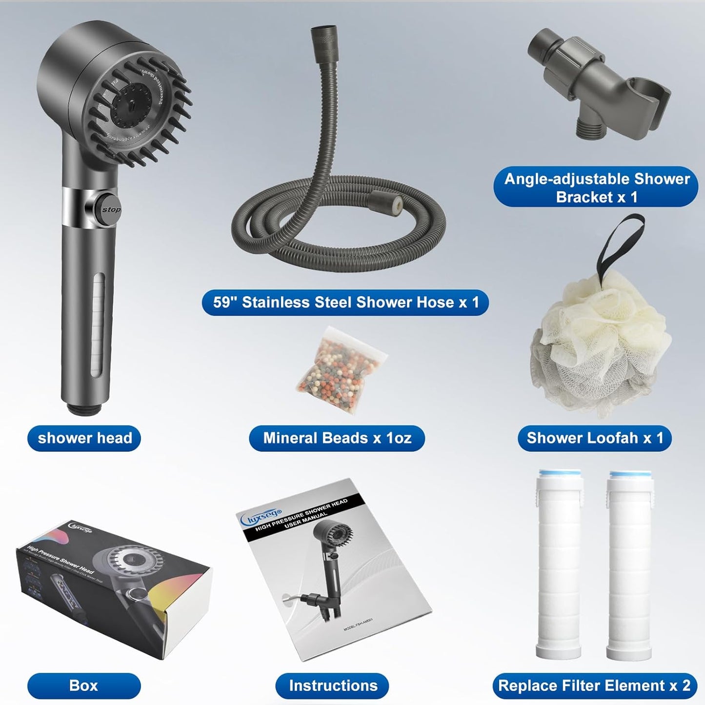 High Pressure Handheld Shower Head